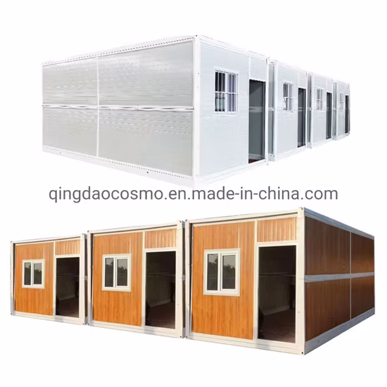 4 Min Prefabricated/Prefab Flat Pack Tiny Portable Mobile Garden Ready Made Wooden Foldable Folding Container Cabin/Office/House