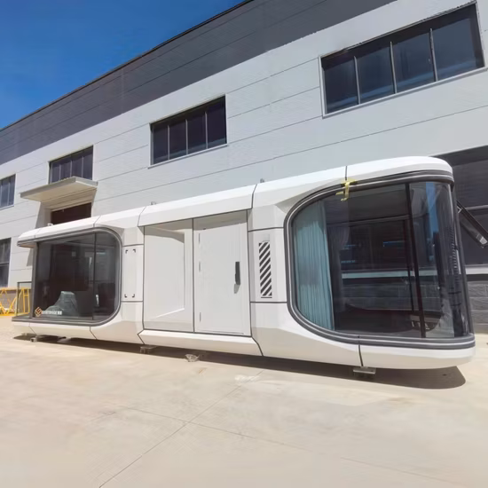 Prefab House Flat Pack Mobile Capsule Tiny Houses Ready Made House Mobile Home Clamshell Structure Working Space Cabin