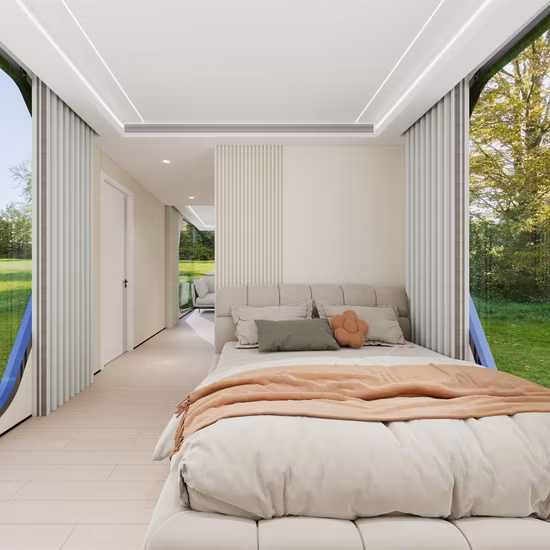 Prefab Container House Flat Pack Modular House Office Tiny House Outdoor Apple Cabin Office Pod Garden