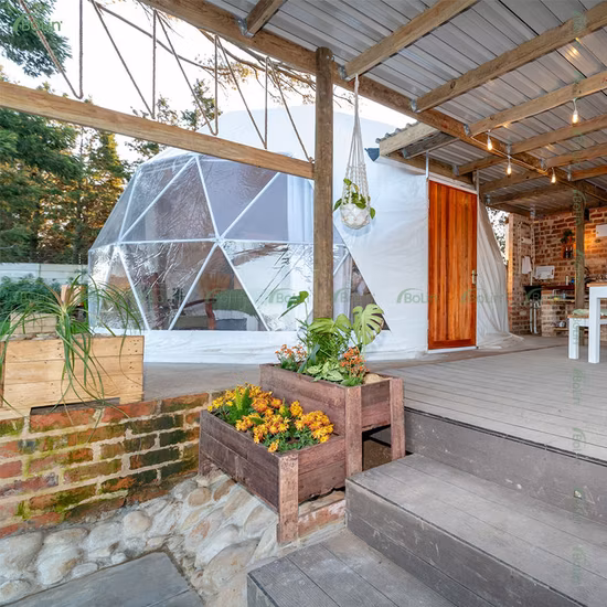 Manufacture Wholesale PVC Domos Glamping Geodesic Dome House